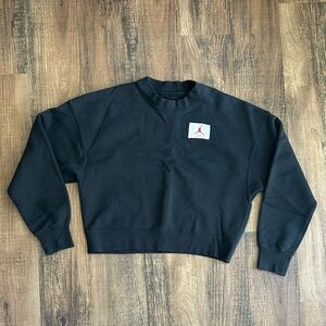 Jordan Flight fleece Black crop Sweatshirt